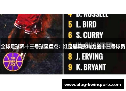 全球足球界十三号球星盘点：谁是最具影响力的十三号球员
